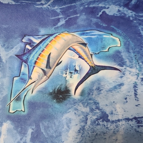 Spicy Tuna Unisex Shirt Longsleeve Blue Florida Marlin Fishing NO SZ  EUC *READ* - Picture 2 of 7